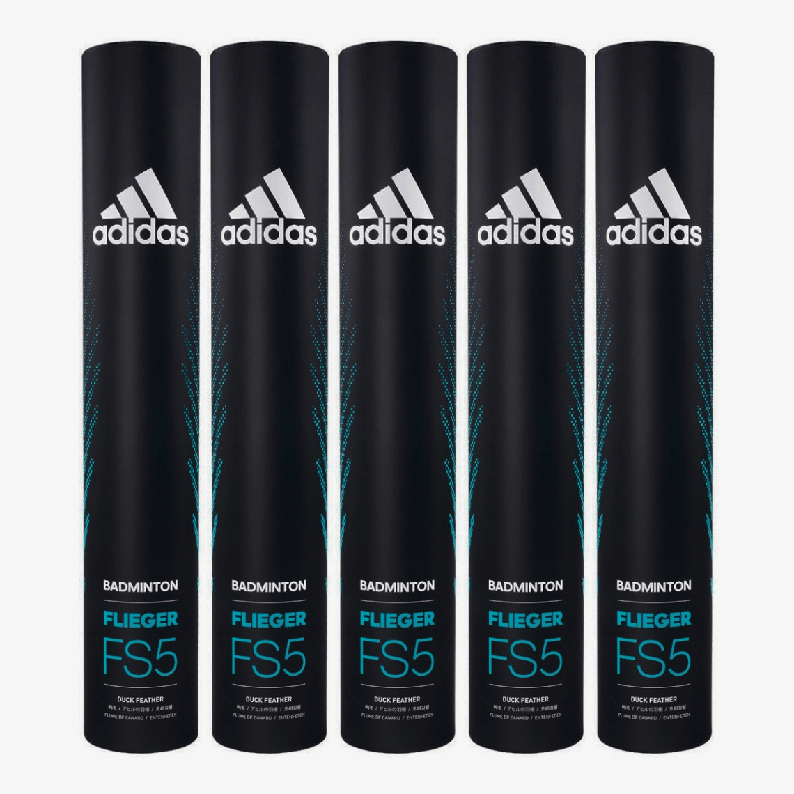 Adidas Flieger FS5 (Speed 76) Badminton Feather Shuttlecock (Pack Of 5)